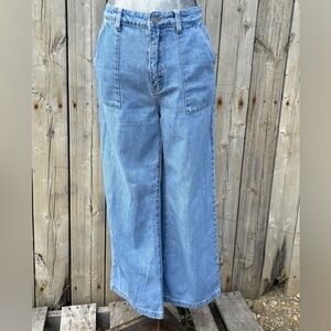 Forever 21 Wide Leg Denim Jeans  Size Large
